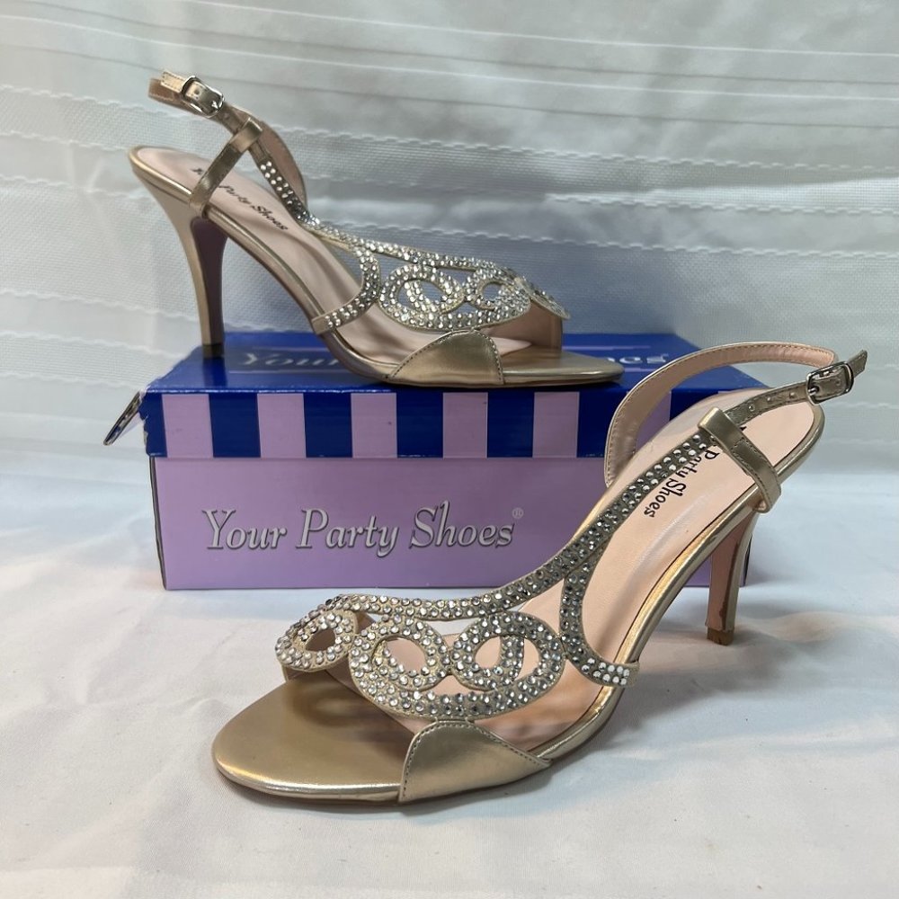 Your Party Shoes Nude sz 5 1/2 Heel